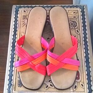 Italian Wedges Sandals pink 9,5